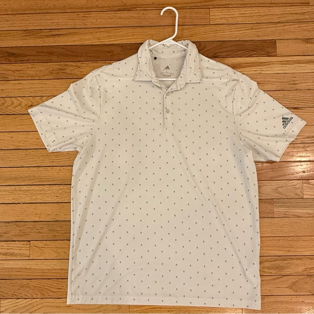 Adidas Men's White Polo Shirt